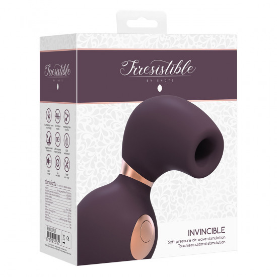 Irresistible Invincible Luchtdruk Stimulator Paars