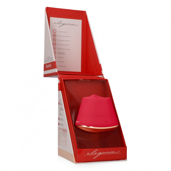 Elegance Dazzling Roterende Stimulator Rood
