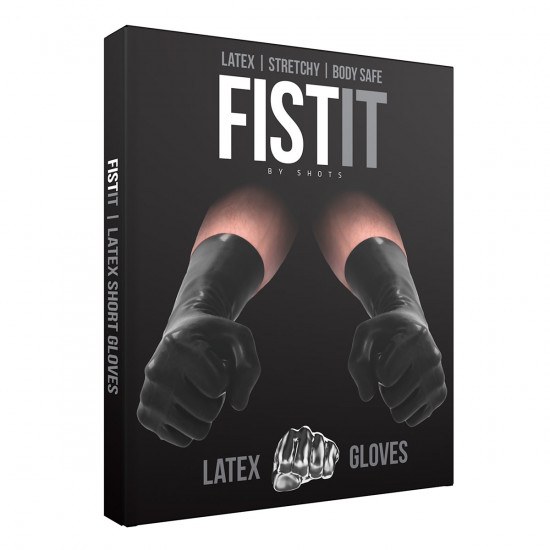 Fist-It Latex Handschoenen Zwart