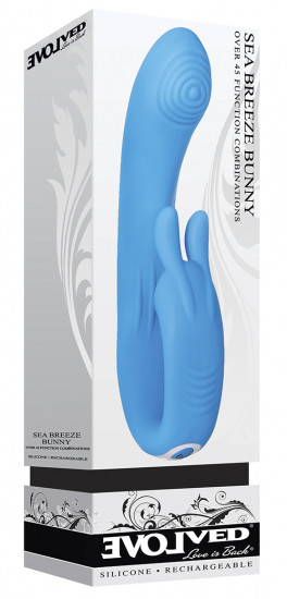 Evolved Sea Breeze Bunny Vibrator Blauw