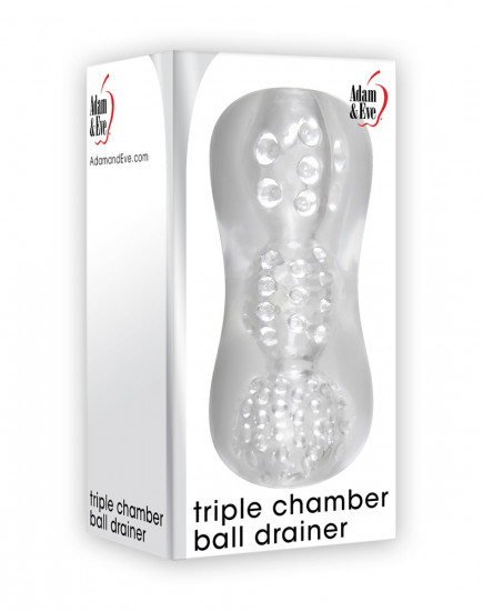Adam & Eve Triple Chamber Ball Drainer Masturbator
