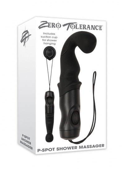 Zero Tolerance P-Spot Shower Vibrator Zwart