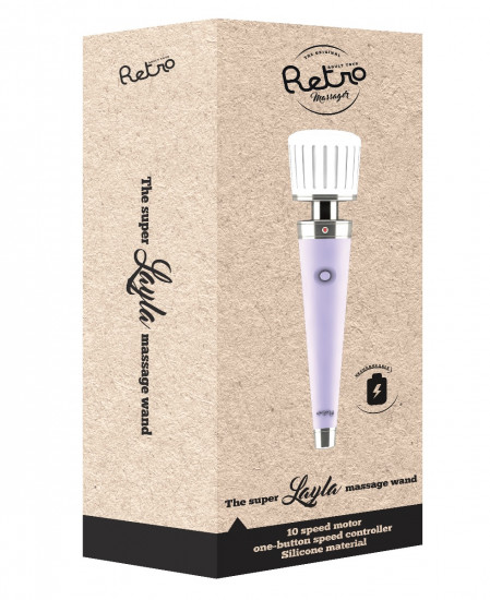 Retro Layla Oplaadbaar Massage Vibrator Paars