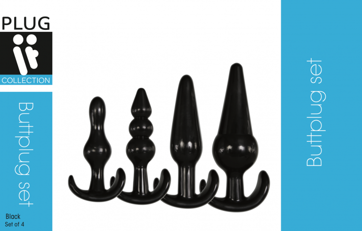 Plug It Buttplug Set Zwart