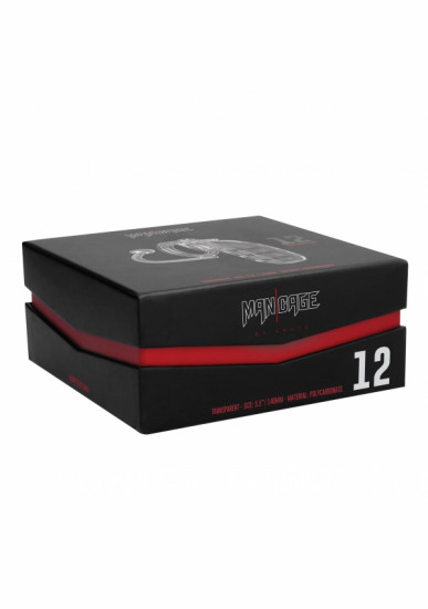 ManCage Cock Cage 12 met plug Transparant