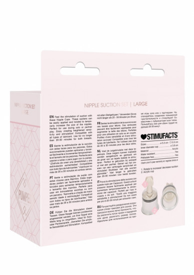 Nipple Suction Set Large - Transparant