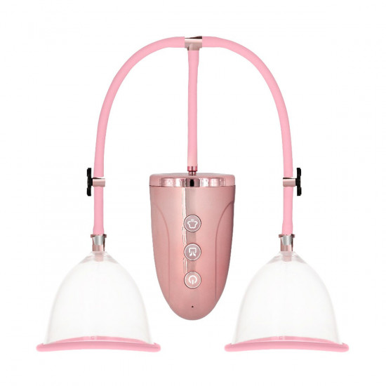 Pumped Automatic Rechargeable Breast Pump Set Large Roze