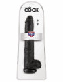 King Cock 14 Inch Cock with Balls Dildo Zwart