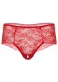 Daring Intimates Ella Crotchless Slip Rood S/M
