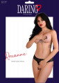 Daring Intimates Roxanne Crotchless Slip Zwart L/XL