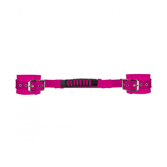Ouch! Adjustable Leren Handboeien Roze