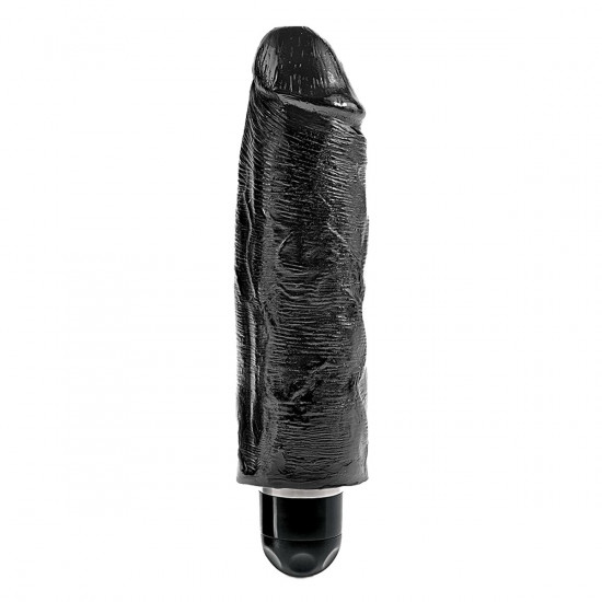 King Cock 6 Inch Vibrating Stiffy Zwart