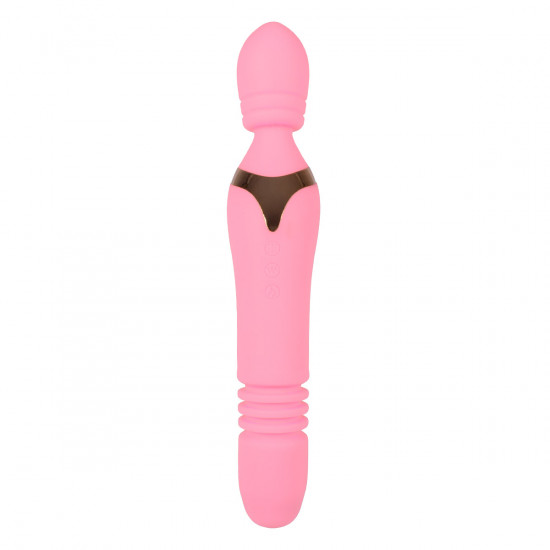 Ohh! Deluxe Lucy Thrusting Wand Vibrator Licht Roze