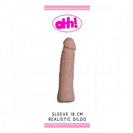 Ohh! Realistic Dildo Sleeve 18 cm Blank