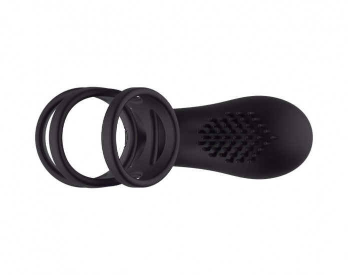 Ohh! Deluxe Kayla Vibrerende Cock- en Ballring Zwart