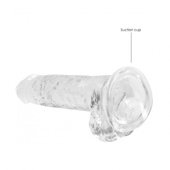 Bang It Real Dildo no. 4 Met Ballen Transparant