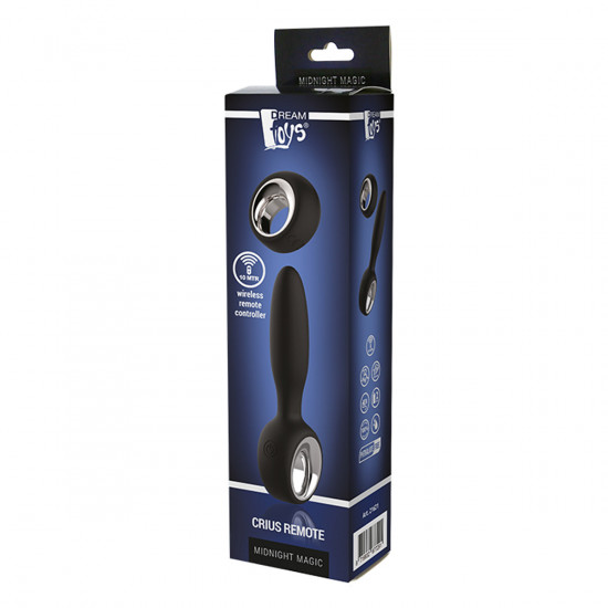 Midnight Magic Crius Remote Anal Vibrator Zwart